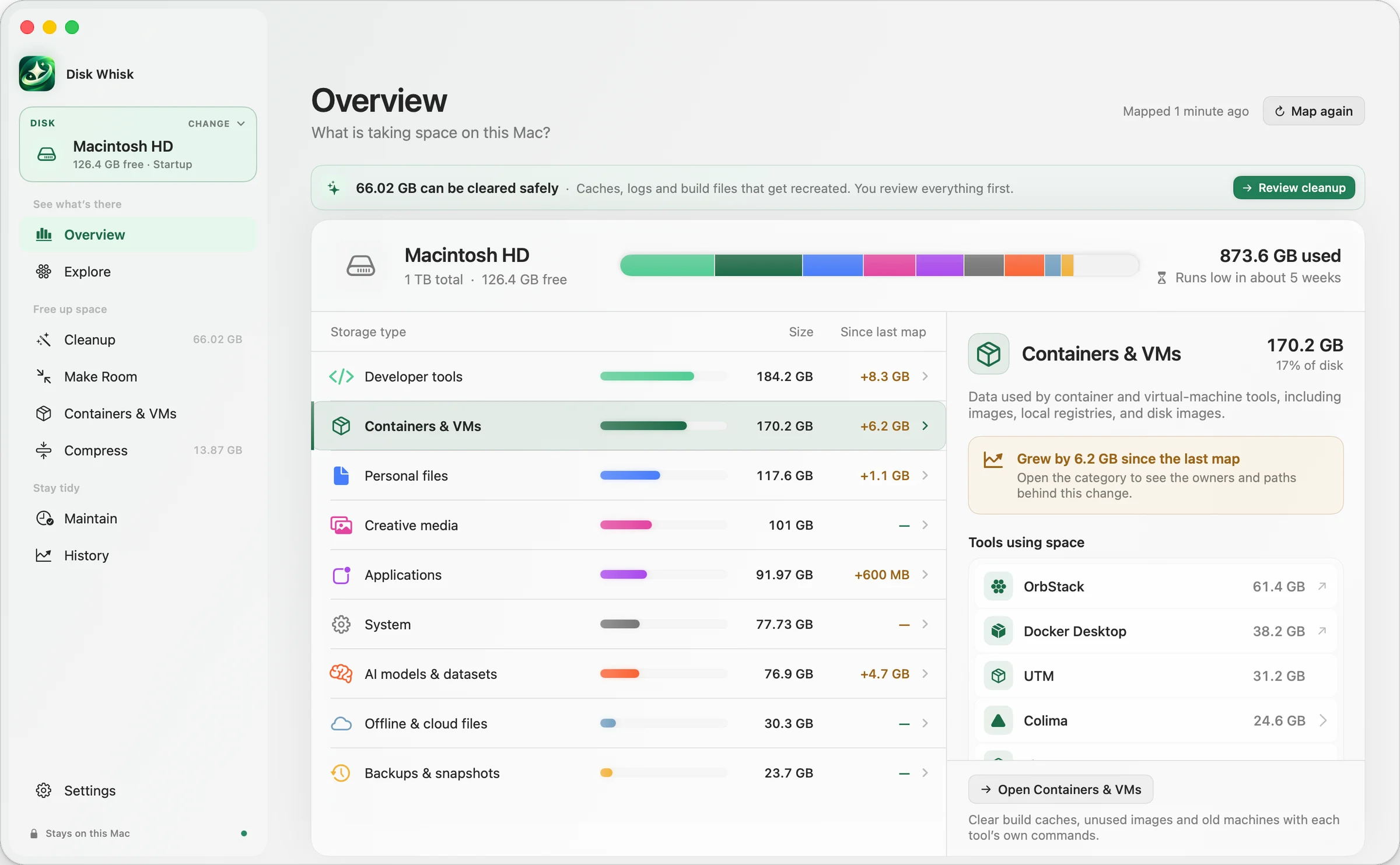 Overview in Disk Whisk